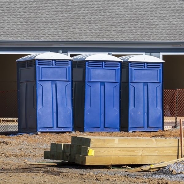 what is the maximum capacity for a single porta potty in Teterboro New Jersey